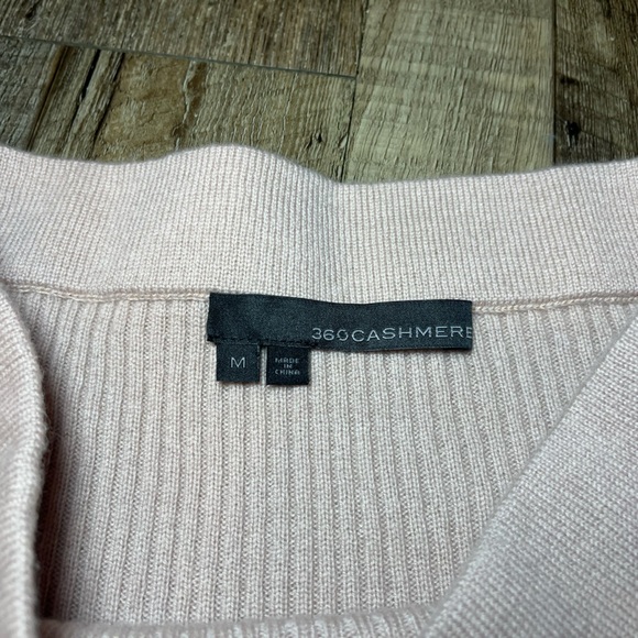 360 Cashmere Katelyn Long Cashmere Skirt Nude Pink Medium - Picture 4 of 6